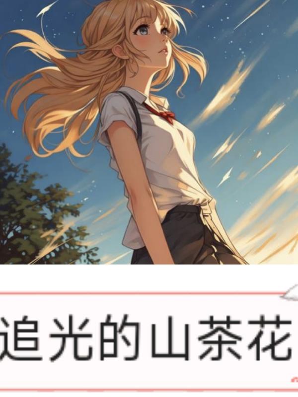 追光的山茶花